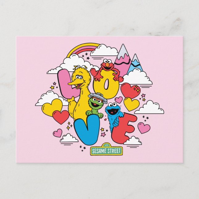 Sesame Street | Love Postcard (Front)