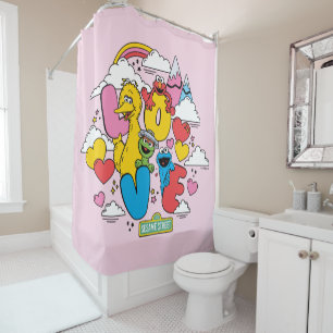 Sesame Street Love Shower Curtain