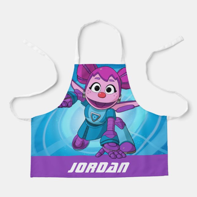 Sesame Street | Mecha Builders Abby | Add Name Apron (Front)