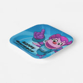 Sesame Street | Mecha Builders Abby | Add Name Paper Plate (Angled)