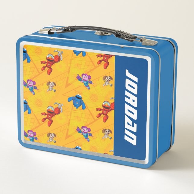 Sesame Street | Mecha Builders | Add Name Metal Lunch Box (Back)