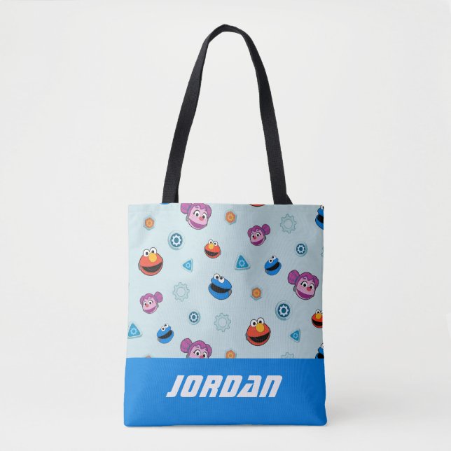 Sesame Street | Mecha Builders | Add Name Tote Bag (Front)