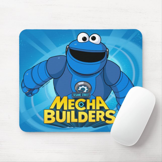 Sesame Street | Mecha Builders Cookie In Action Mouse Mat (With Mouse)