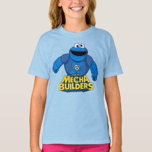 Sesame Street   Mecha Builders Cookie In Action T-Shirt