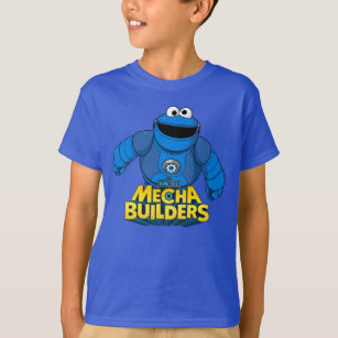 Sesame Street   Mecha Builders Cookie In Action T-Shirt