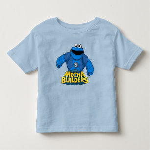 Sesame Street   Mecha Builders Cookie In Action Toddler T-Shirt
