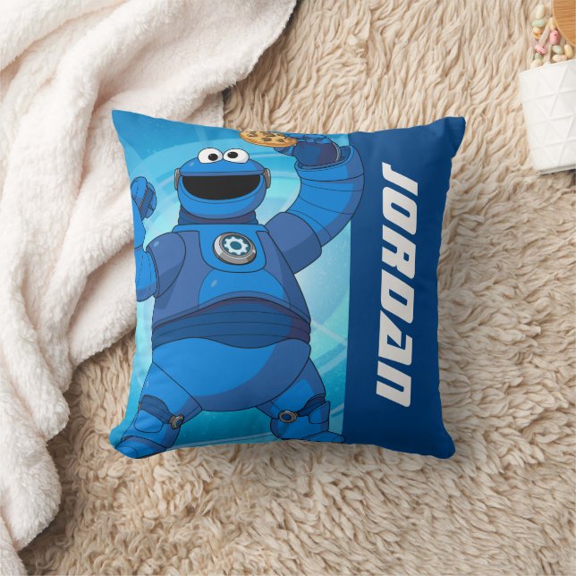 Sesame Street | Mecha Builders Cookie Monster Cushion (Blanket)