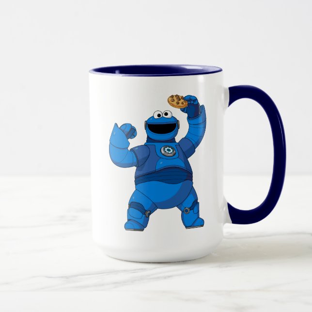 Sesame Street | Mecha Builders Cookie Monster Mug (Right)