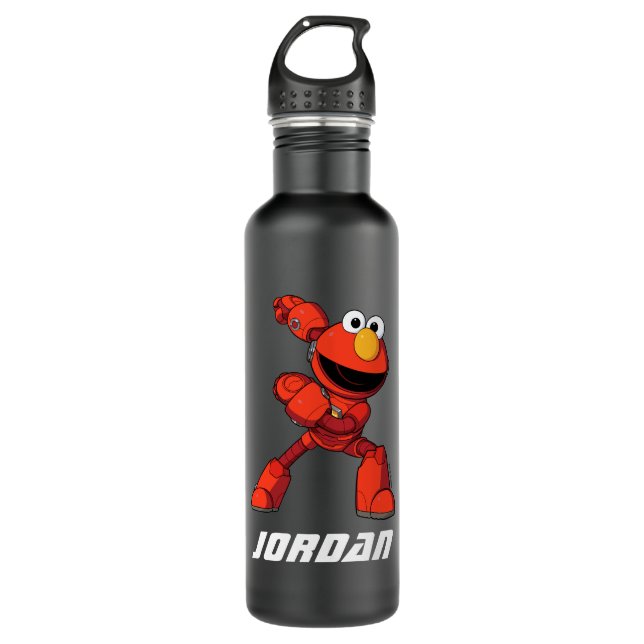 Sesame Street | Mecha Builders Elmo | Add Name 710 Ml Water Bottle (Front)