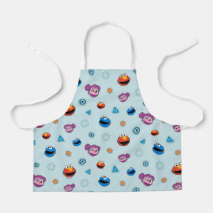 Sesame Street   Mecha Builders Faces Pattern Apron