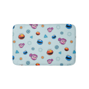Sesame Street   Mecha Builders Faces Pattern Bath Mat