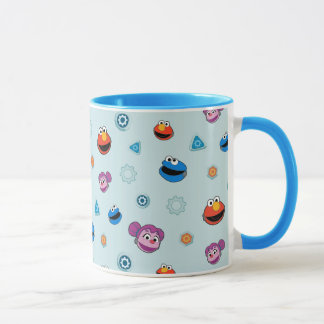 Sesame Street | Mecha Builders Faces Pattern Mug