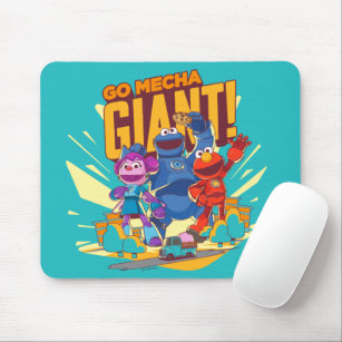 Sesame Street   Mecha Builders Go Mecha Giant! Mouse Mat