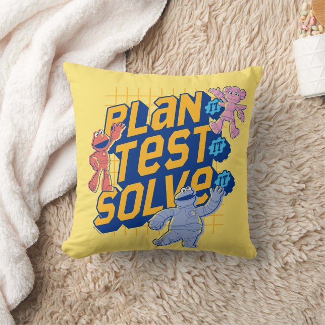 Sesame Street | Mecha Builders Plan Test Solve Cushion (Blanket)