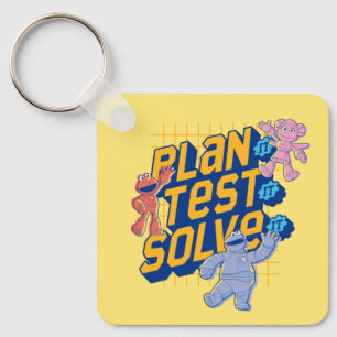 Sesame Street   Mecha Builders Plan Test Solve Key Ring