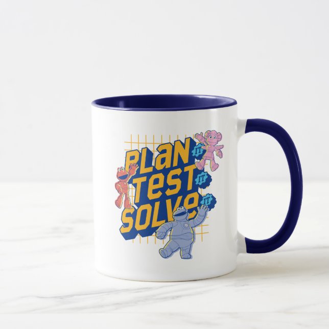 Sesame Street | Mecha Builders Plan Test Solve Mug (Right)