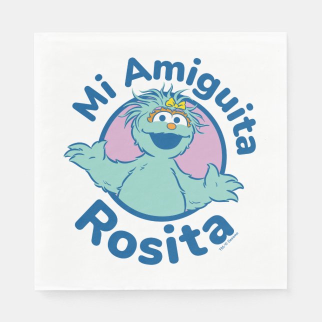 Sesame Street | Mi Amiguita Rosita Napkin (Front)