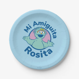 Sesame Street   Mi Amiguita Rosita Paper Plate
