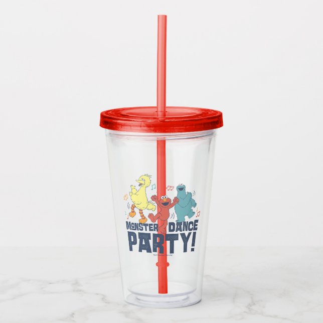 Sesame Street | Monster Dance Party Acrylic Tumbler (Front)