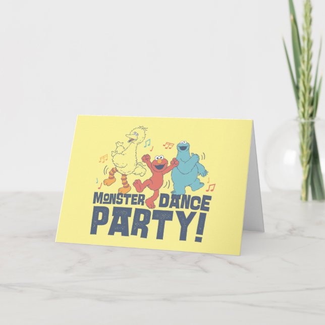 Sesame Street | Monster Dance Party Card (Front)