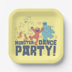 Sesame Street   Monster Dance Party Paper Plate