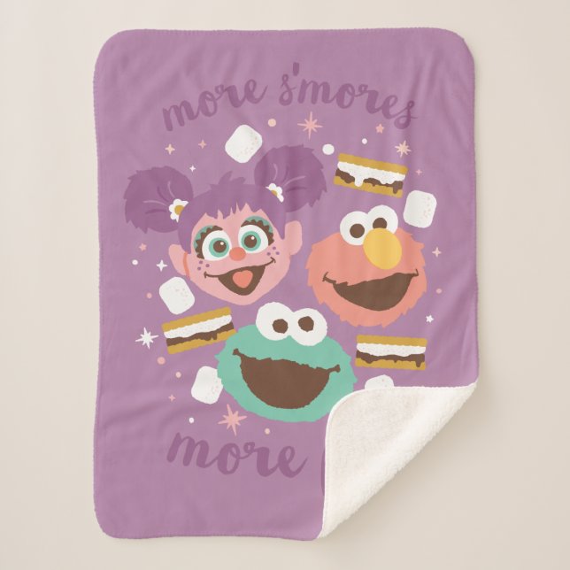 Sesame Street | More S'mores More Fun! Sherpa Blanket (Front)
