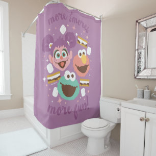 Sesame Street More S'mores More Fun! Shower Curtain