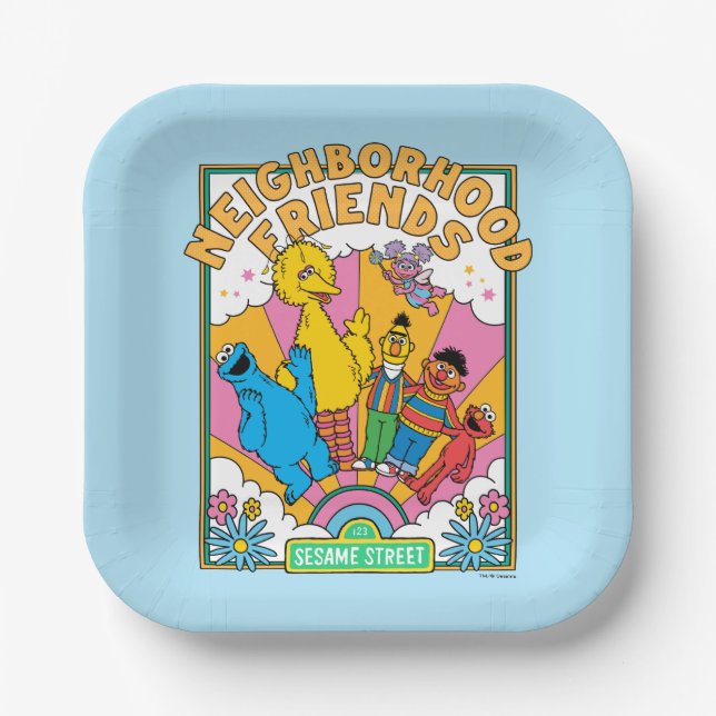 Sesame Street | Neighbourhood Friends Paper Plate (Front)