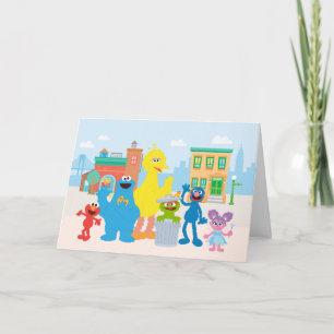 Sesame Street Neighbourhood Scene Card