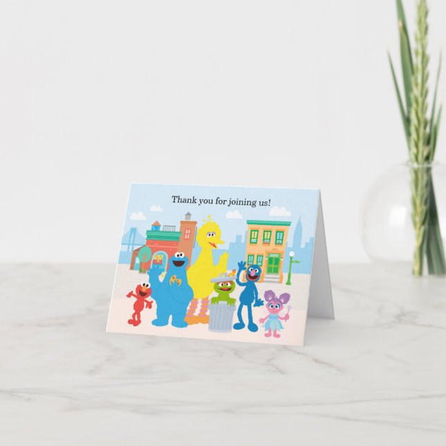 Sesame Street | Neighbourhood Scene Thank You Card (Front)
