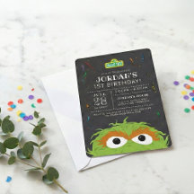 Sesame Street | Oscar Birthday Chalkboard