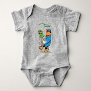 Sesame Street Oscar & Bruno the Garbage Man Baby Bodysuit