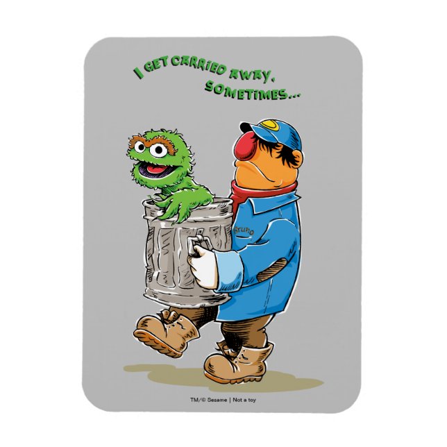 Sesame Street | Oscar & Bruno the Garbage Man Magnet (Vertical)