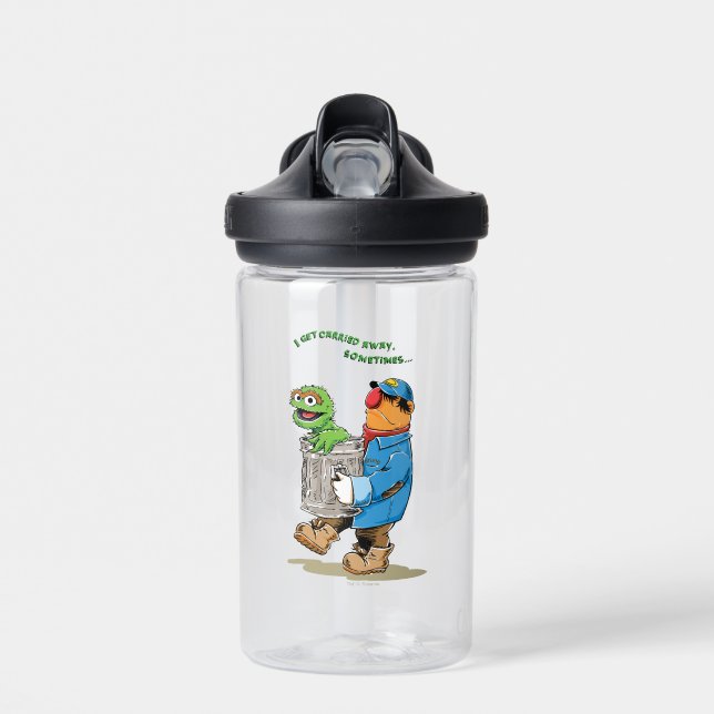 Sesame Street | Oscar & Bruno the Garbage Man Water Bottle (Front)