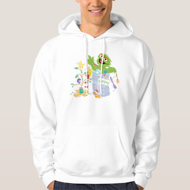 Sesame Street | Oscar - Christmas Tree Hoodie (Front)