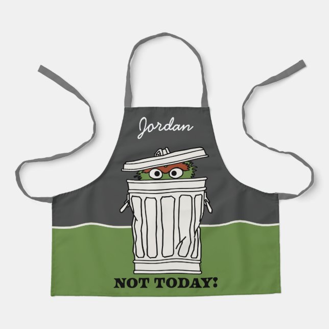 Sesame Street | Oscar the Grouch | Add Your Name Apron (Front)