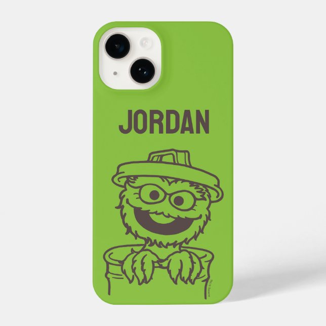 Sesame Street | Oscar the Grouch | Add Your Name iPhone Case (Back)