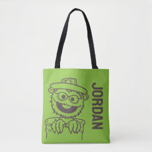 Sesame Street   Oscar the Grouch   Add Your Name Tote Bag