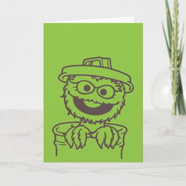Sesame Street | Oscar the Grouch Bright Card (Front)