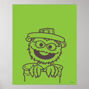 Sesame Street Oscar the Grouch Bright Poster