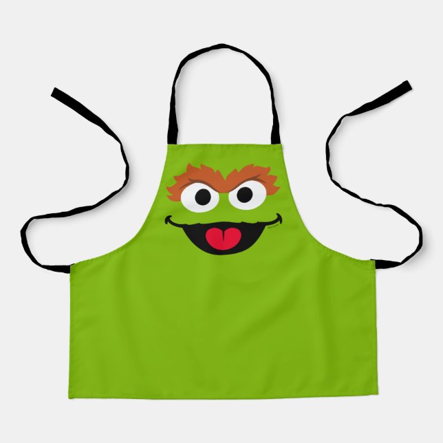 Sesame Street Oscar the Grouch Face Apron (Front)