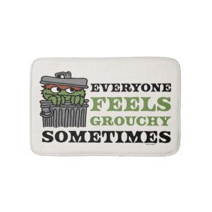Sesame Street Oscar the Grouch Feels Grouchy Bath Mat