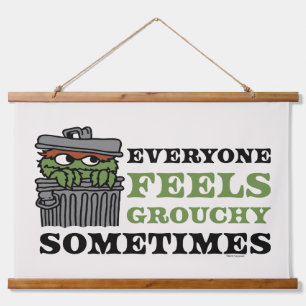 Sesame Street Oscar the Grouch Feels Grouchy Hanging Tapestry