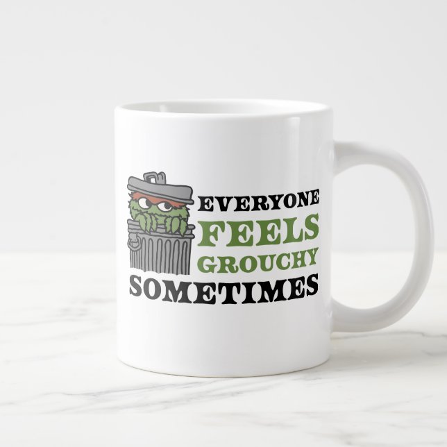 Sesame Street | Oscar the Grouch Feels Grouchy Large Coffee Mug (Right)