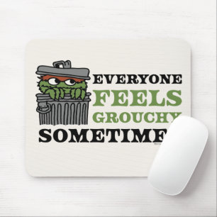 Sesame Street Oscar the Grouch Feels Grouchy Mouse Mat