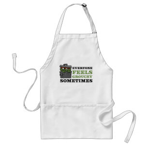 Sesame Street   Oscar the Grouch Feels Grouchy Standard Apron