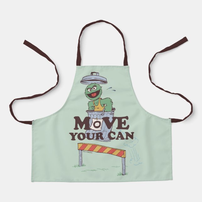 Sesame Street | Oscar the Grouch Move Your Can Apron (Front)