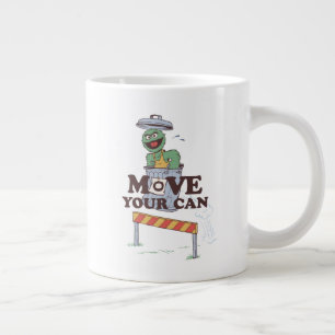 Sesame Street Oscar the Grouch Move Your Can Large Coffee Mug