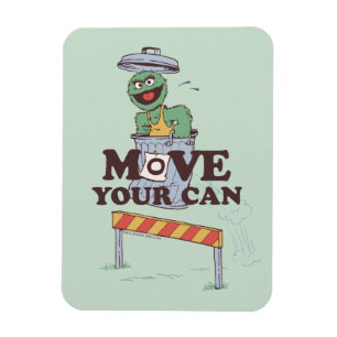 Sesame Street   Oscar the Grouch Move Your Can Magnet