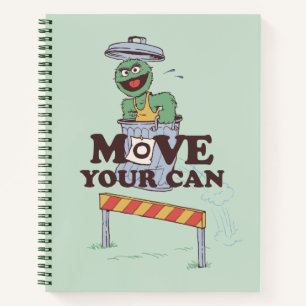 Sesame Street Oscar the Grouch Move Your Can Notebook